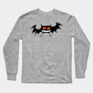 funny black bat Long Sleeve T-Shirt